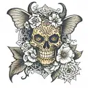 flowers , honey comb , " The devil tried to take me out. So now he's trying to wear me out; not today Satan" tattoo design idea