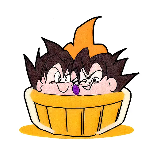 goku vegeta kid buu beers picolo tattoo design idea