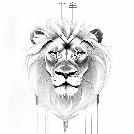 lion bible quotes  tattoo design idea