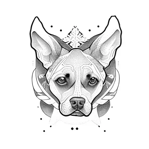 my Dog Bucky  tattoo design idea