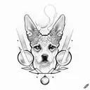 my Dog Bucky  tattoo design idea