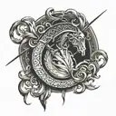 song of achilles tattoo design idea