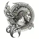 song of achilles tattoo design idea