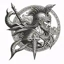 song of achilles tattoo design idea