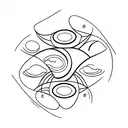 Moon phases tattoo design idea