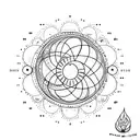 Moon phases tattoo design idea