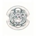 Moon phases tattoo design idea