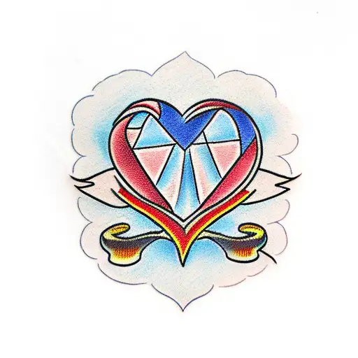 Set Your Heart Ablaze tattoo design idea