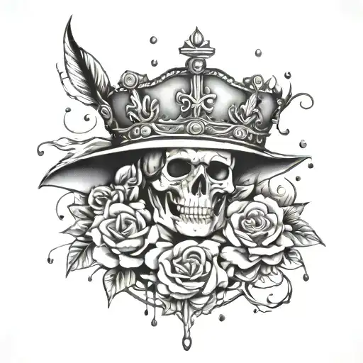 Royalty and rain storms  tattoo design idea