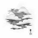 clouds tattoo design idea
