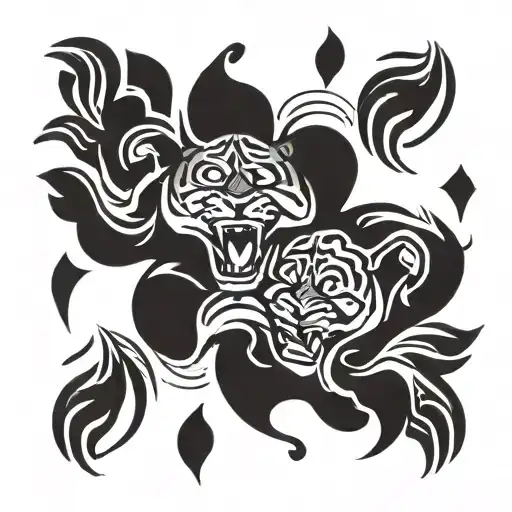 Tiger Paws tattoo design idea