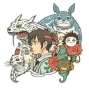 studio ghibli tattoo design idea