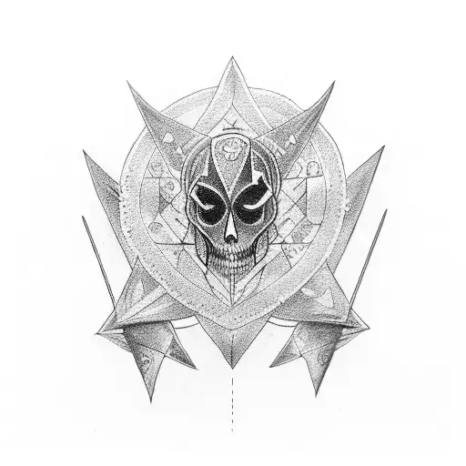 dagger with self love symbol tattoo design idea