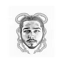 Post Malone tattoo design idea