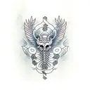 Caduceus tattoo design idea