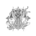 Caduceus tattoo design idea