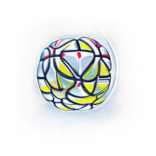 basketball with Rubik's cube  tattoo design idea