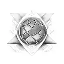 basketball with Rubik's cube  tattoo design idea