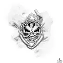 corazon roto con cadenas tattoo design idea