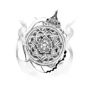 corazon roto tattoo design idea