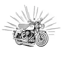 motor, Harley Davidson  tattoo design idea