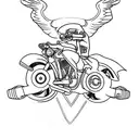 motor, Harley Davidson  tattoo design idea