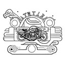 motor, Harley Davidson  tattoo design idea