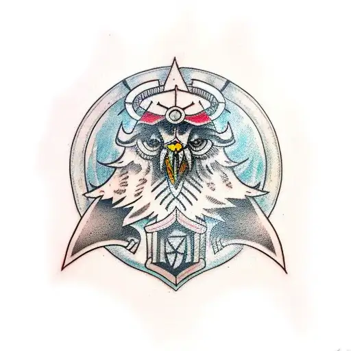 Wikings, hugin&munin, runal  tattoo design idea