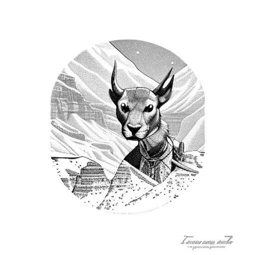 A realistic portrait of the client as a lawyer, standing in front of a breathtaking landscape like the Grand Canyon tattoo design idea