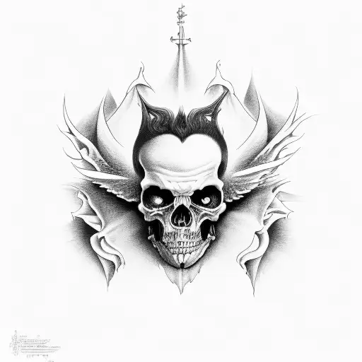 Heaven and Hell tattoo design idea