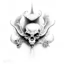 Heaven and Hell tattoo design idea