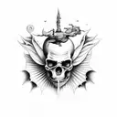 Heaven and Hell tattoo design idea