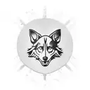 Generate a tattoo design showcasing military dog tags set against a backdrop of intense warfare, evoking a profound sens tattoo design idea