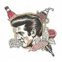 Elvis Presley and diet coke tattoo design idea