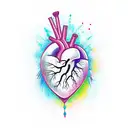 Crying Heart tattoo design idea