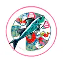 Fish with snowdrop tattoo design idea