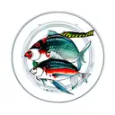 Fish with snowdrop tattoo design idea