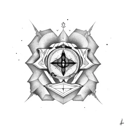 Amor Fati symbol tattoo design idea