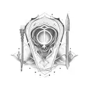 Amor Fati symbol tattoo design idea