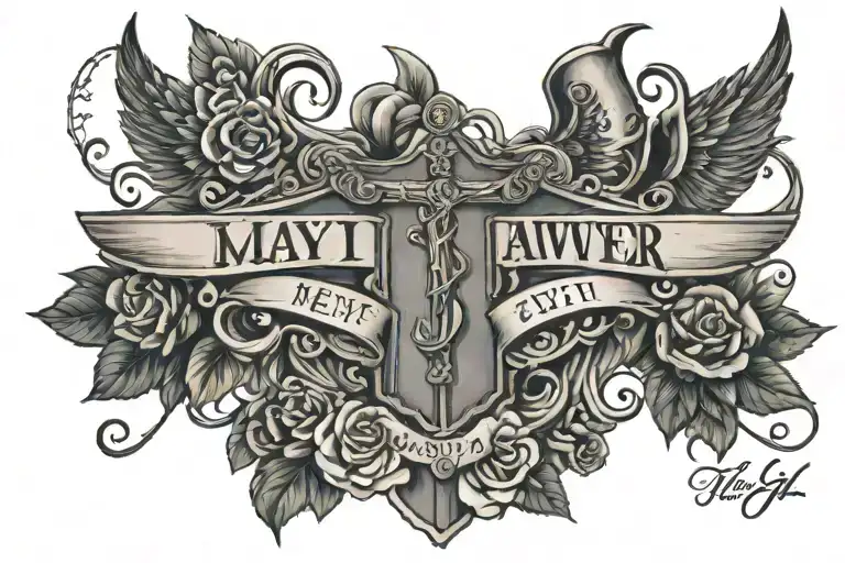 "may I have my lawyer present" Romans 7:21 tattoo design idea