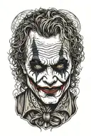the joker heath ledger tattoo design idea