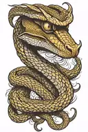 viper tattoo design idea