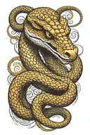 viper tattoo design idea