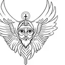 biblically accurate seraphim with eyes and wings tattoo design idea