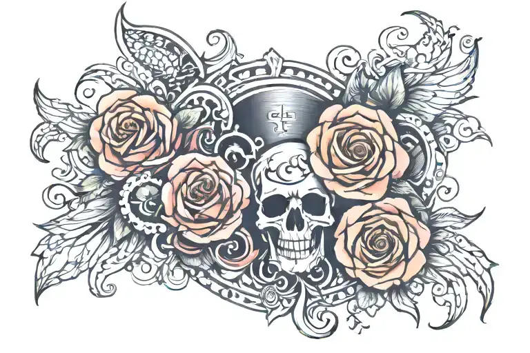 God Forgive Me writing tattoo design idea