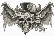 God Forgive Me tattoo design idea