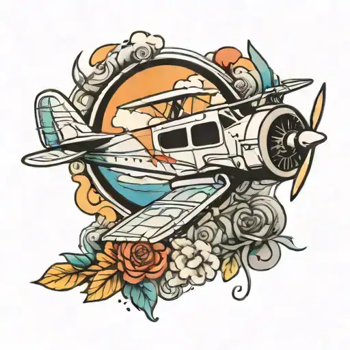 airplane tattoo tattoo design idea