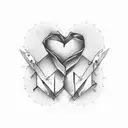 I love you equals tattoo design idea