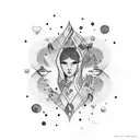 I love you equals tattoo design idea