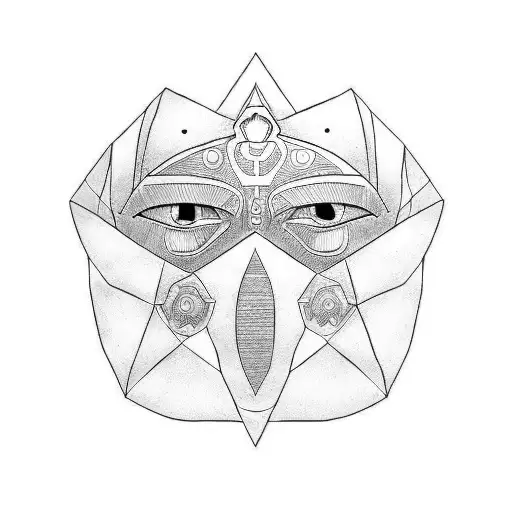 majoras mask tattoo design idea